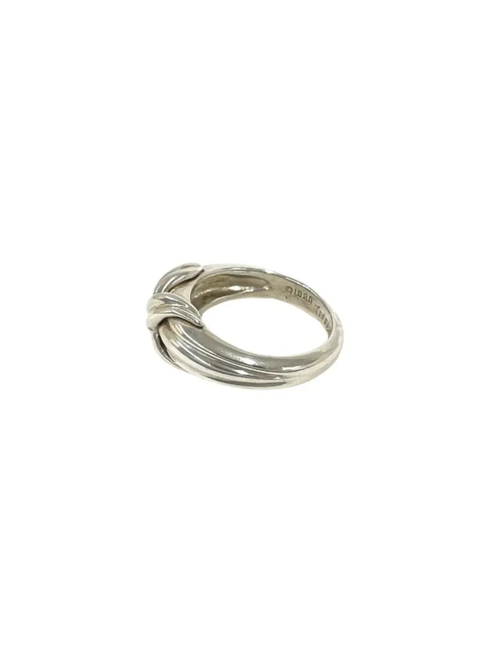 Tiffany & Co Vintage Signature Cross Ring 925 Sterling Silver Accessory